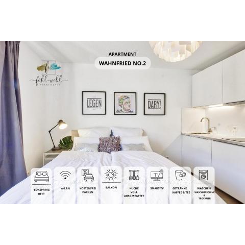 Apt Wahnfried Nr2 - zentrales Cityapartment mit Küche, Duschbad, Balkon & Parkplatz